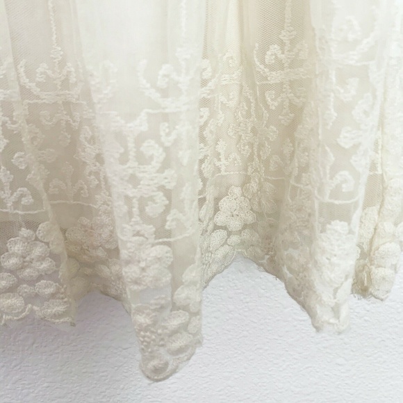 American Eagle Embroidered Mesh Babydoll Dress - Picture 6 of 8